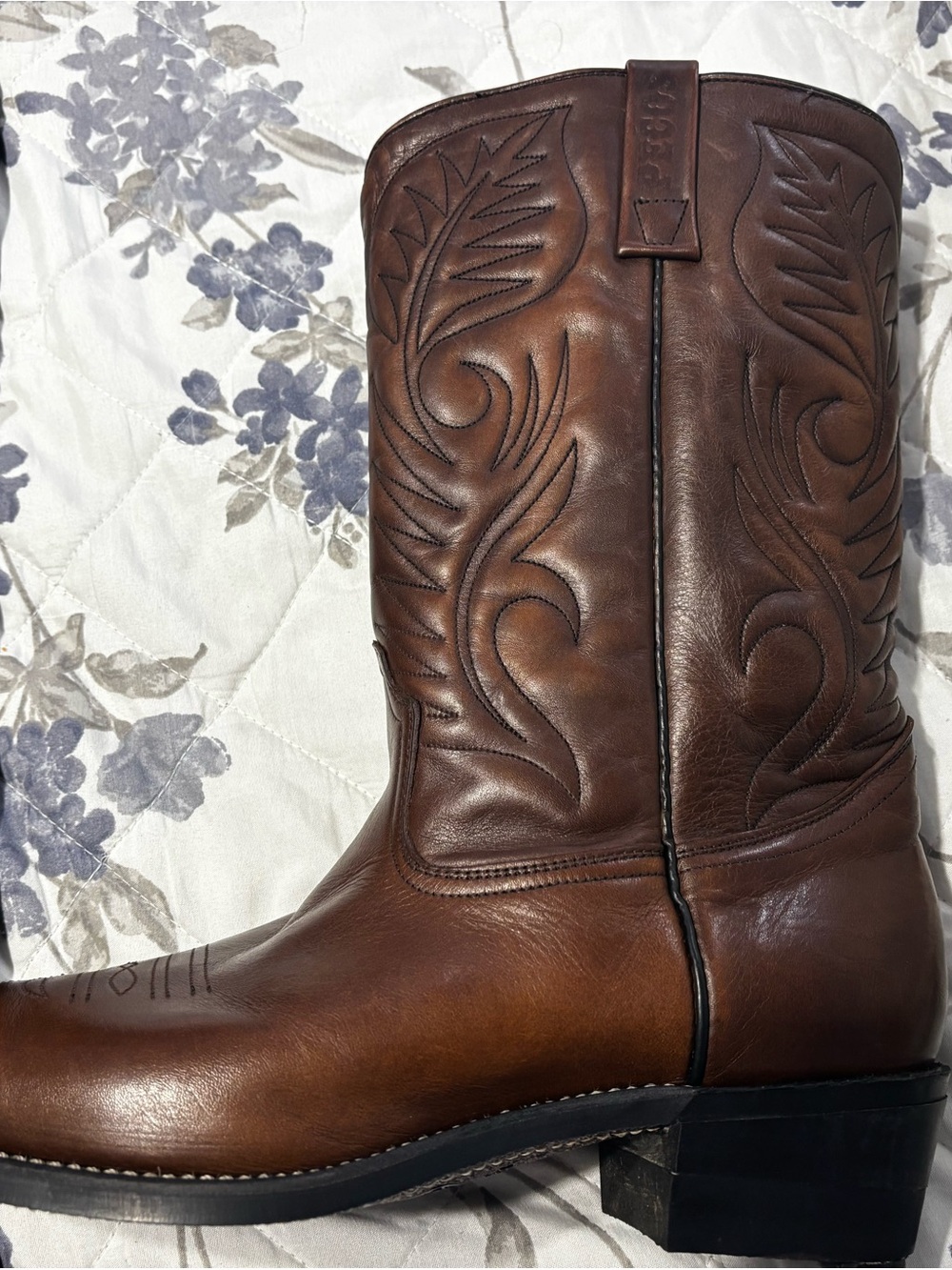 Red Wing Shoes Brown Leather Western PECOS Cowboy Boots Size 13D - Picture 16 of 16
